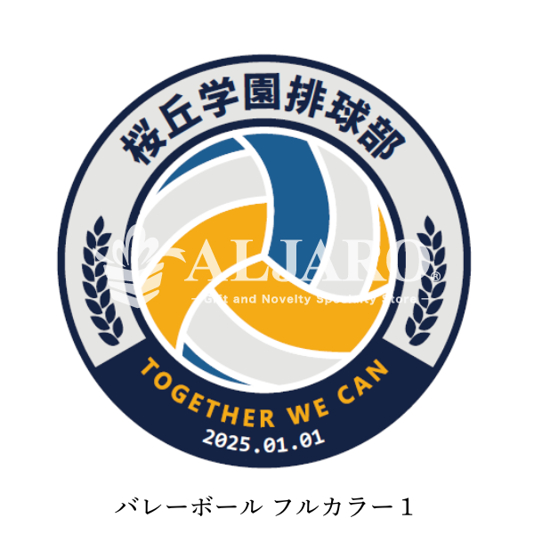 テンプレート　バレーボール　フルカラー①