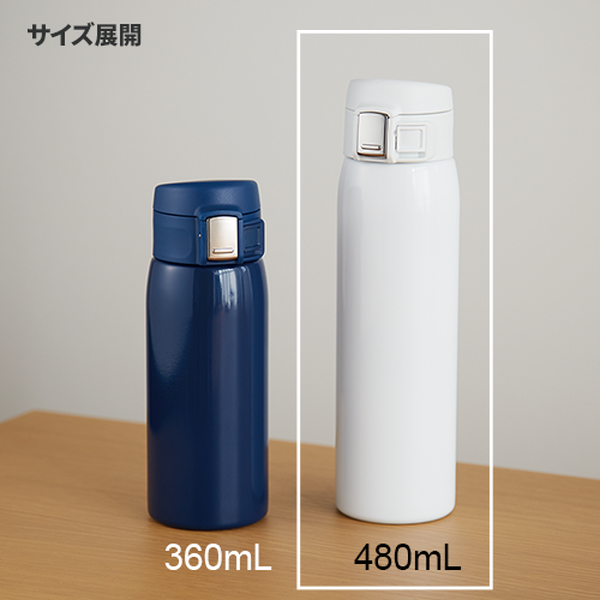 ワンタッチカービングサーモボトル　４８０ｍｌ