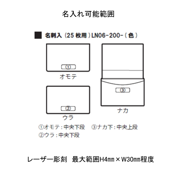 名刺入れ　２５枚用