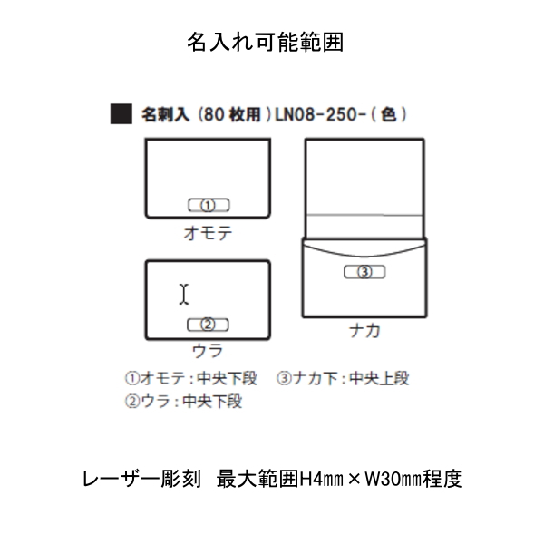 名刺入れ　８０枚用