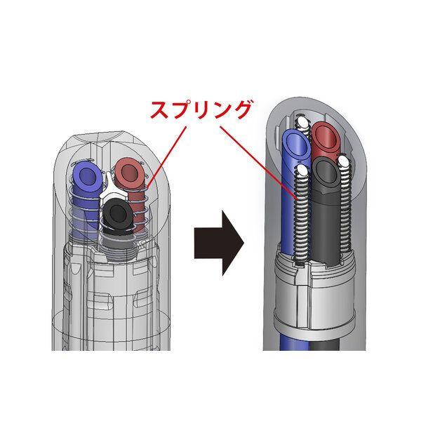 ジェル多色　サラサクリップ３Ｃ　０．４ｍｍ