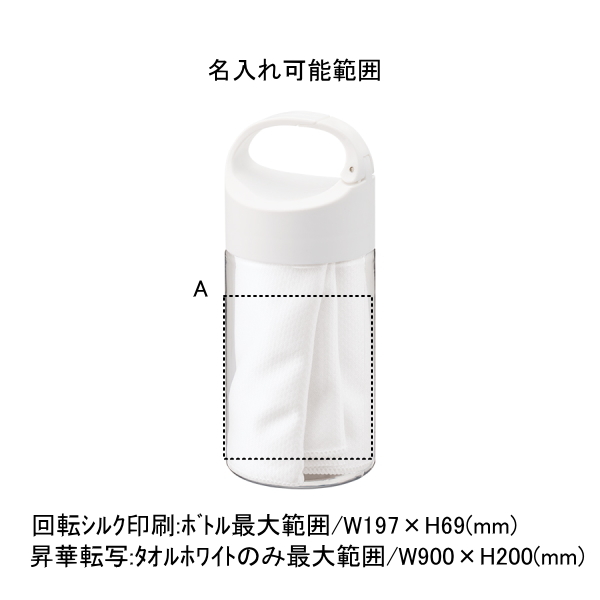 涼感マフラータオル　抗菌タイプ　ボトルケース付