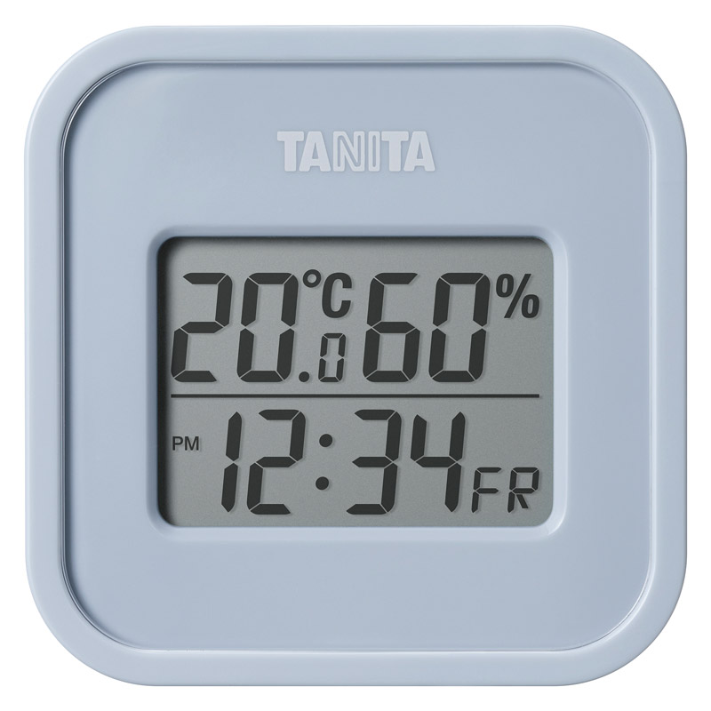 タニタデジタル温湿度計（小型）ウォームグレーＴＴ－５８８
