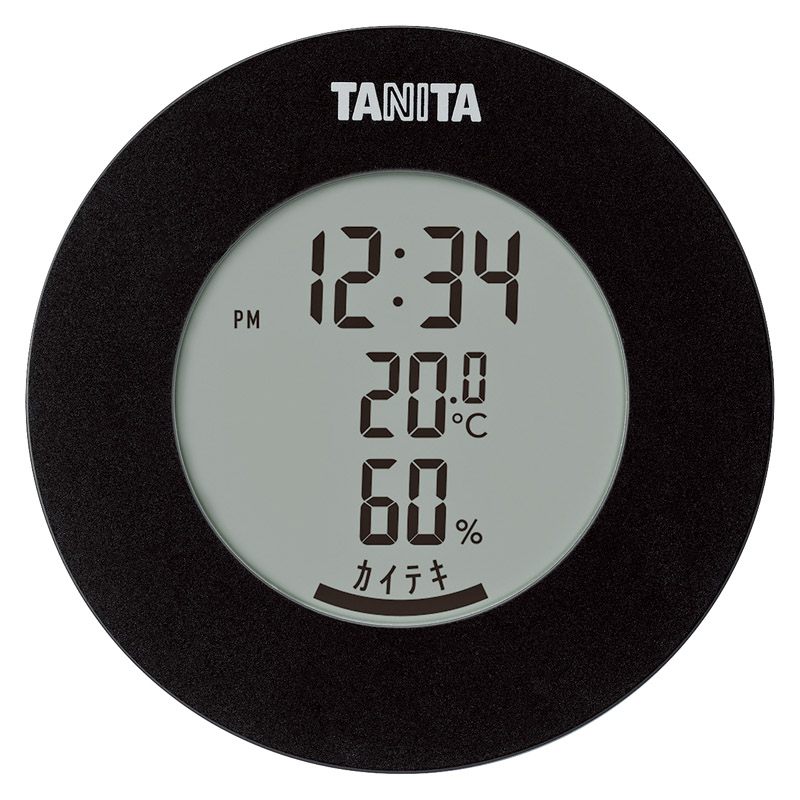 タニタ　デジタル温湿度計（丸型）　ホワイト　ＴＴ－５８５