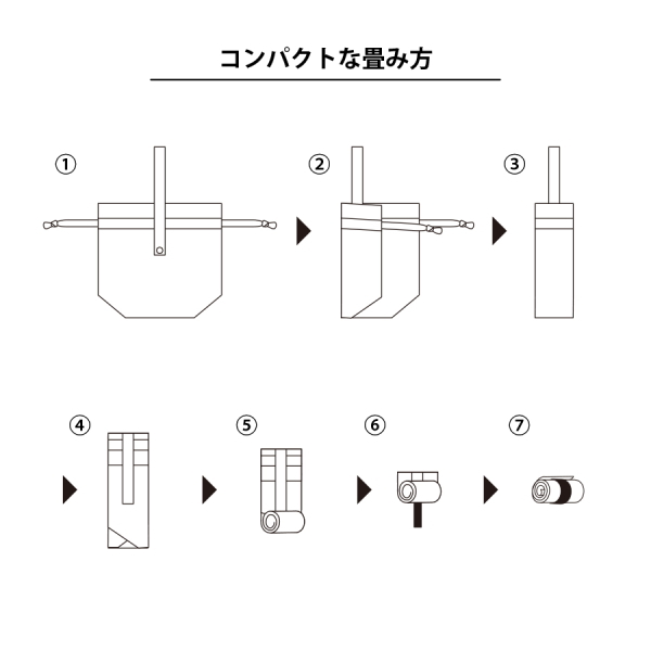 ＴＲクルリト　コンパクトクーラー巾着バッグ