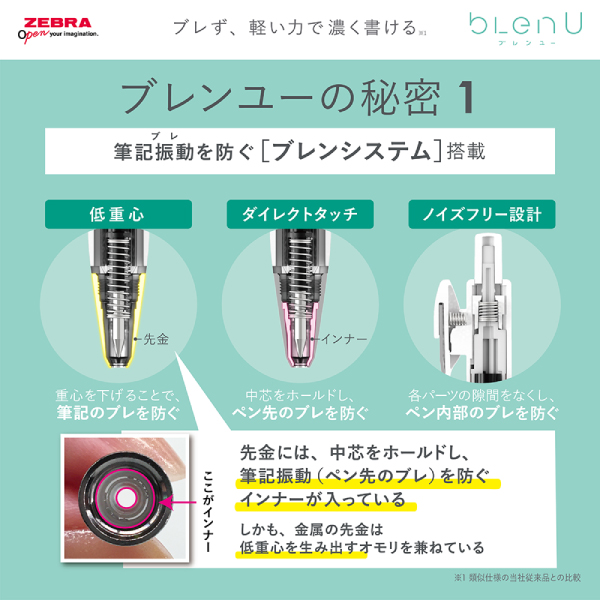 油性ボールペン　ブレンユー　０．７ｍｍ