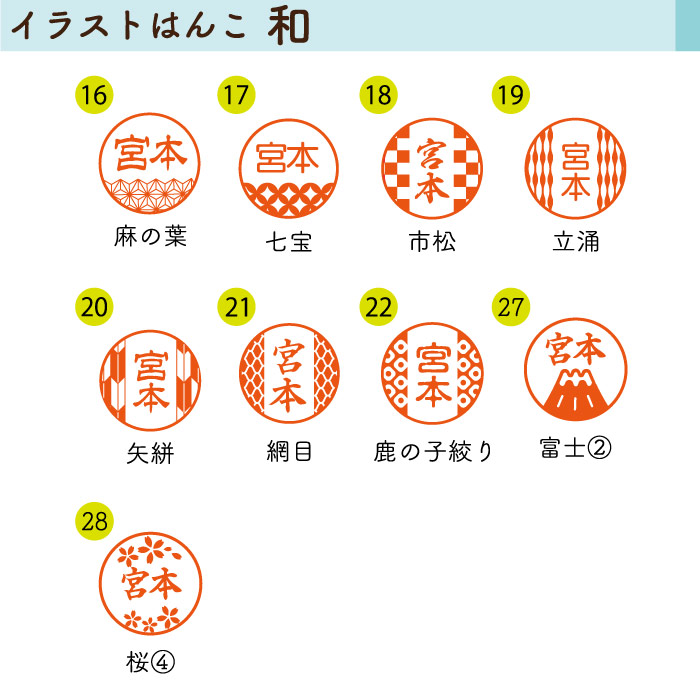 ネームペン用ネーム別注イラスト