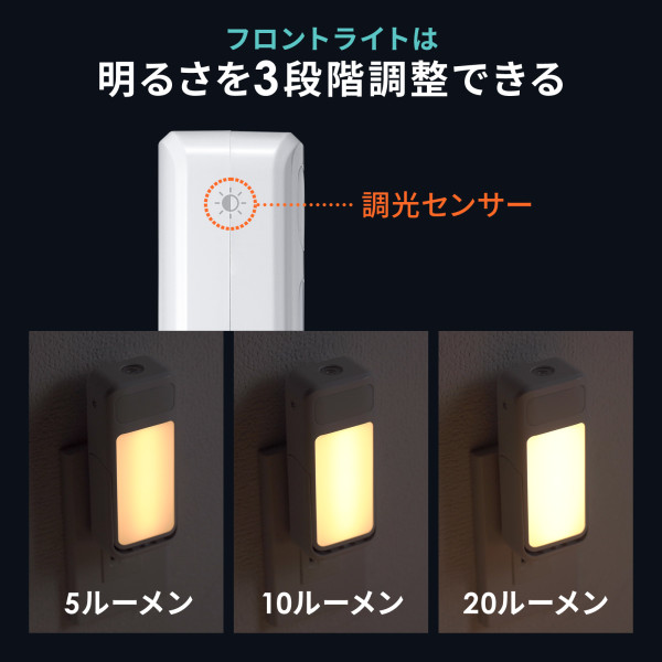 充電式ＬＥＤ人感明暗センサーライト