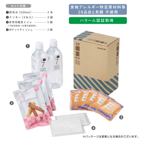 災害備蓄セットⅡ　１日分　コンパクト