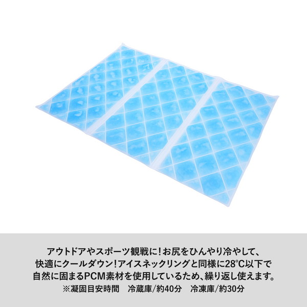 アイス敷きパッド（ＥＶＡポーチ付）　ライトブルー