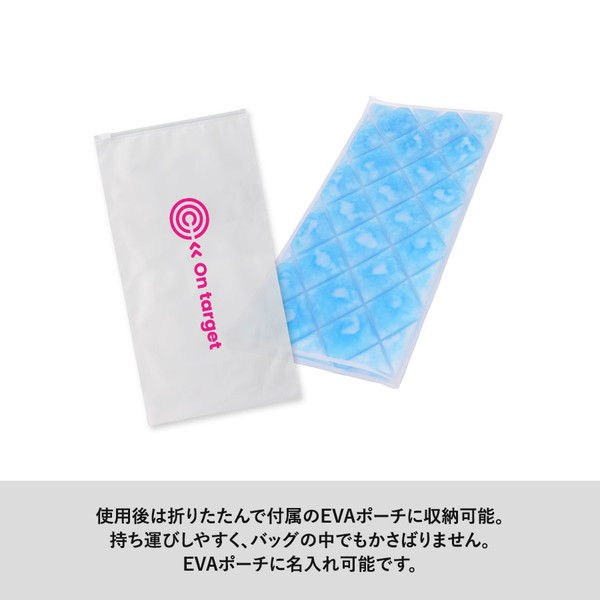 アイス敷きパッド（ＥＶＡポーチ付）　ライトブルー