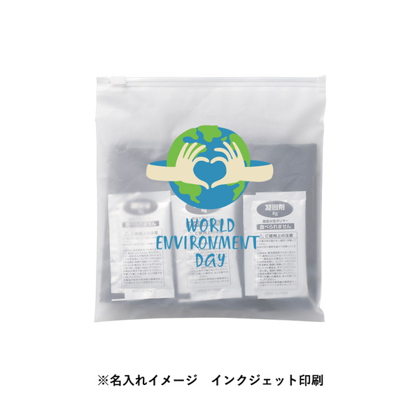 非常用トイレ　５個セット　ＥＶＡポーチ付　クリア