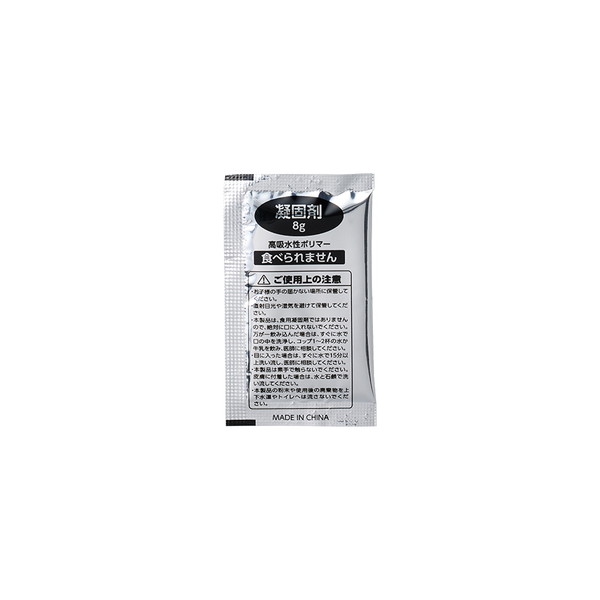 非常用トイレ　５個セット　ＥＶＡポーチ付　クリア