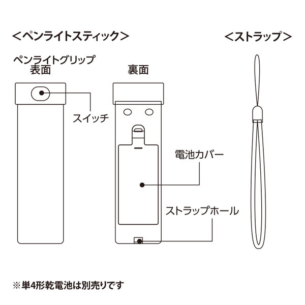 ペンライトスティック　アクリル板対応
