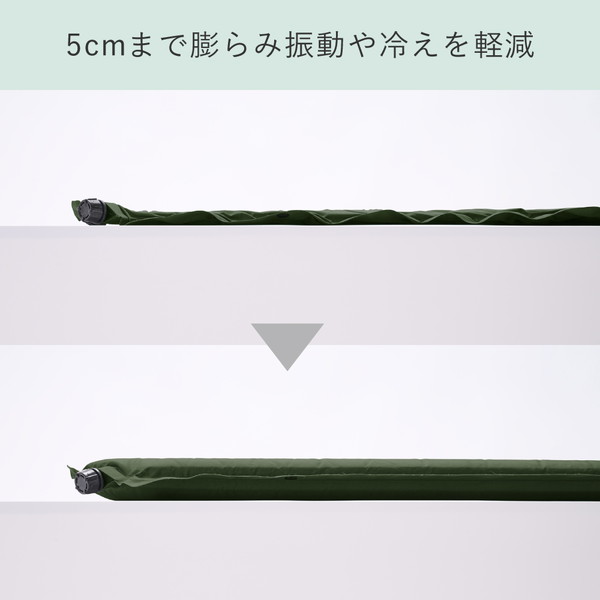 ＫＯＫＯＲＯ　自動で膨らむ防災マット　カーキ