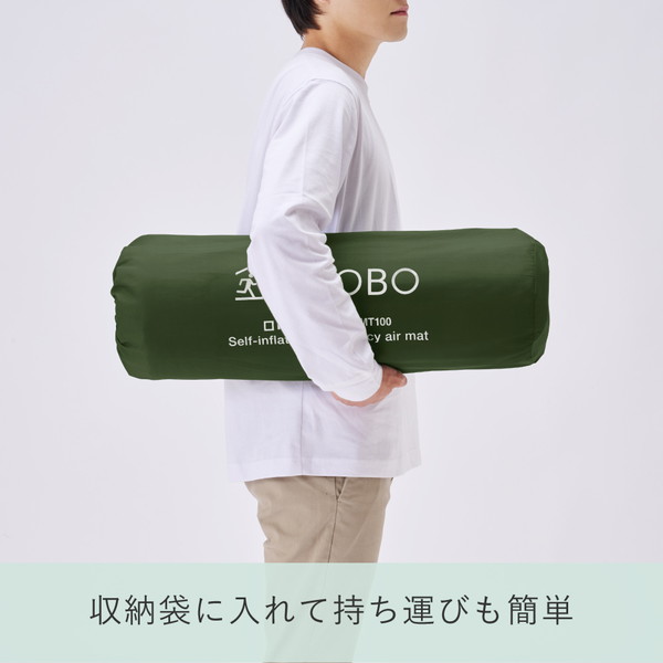 ＫＯＫＯＲＯ　自動で膨らむ防災マット　カーキ