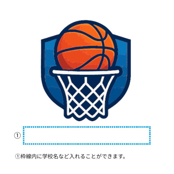 テンプレート　バスケットボール　フルカラー①