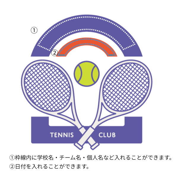 テンプレート　テニス　フルカラー①