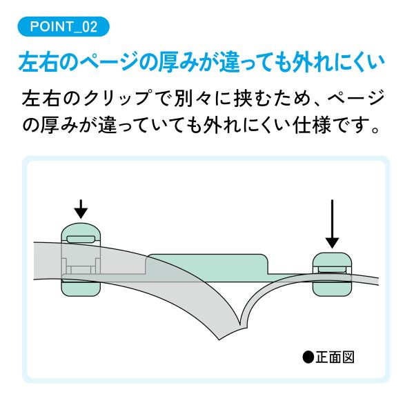 キャンパス　ブッククリップ