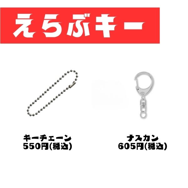 アクリルキーホルダー　えらぶキー