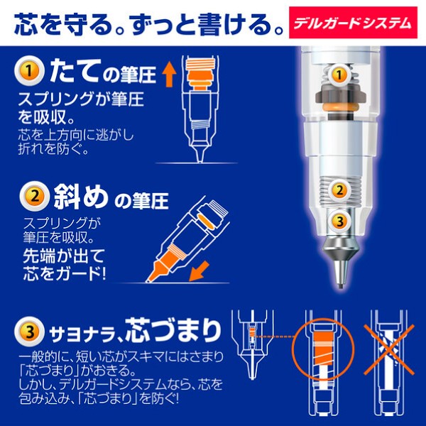 シャープペン　デルガード　タイプＬｘ０．３