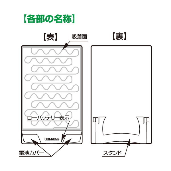 電子吸着ボード　ラッケージ　卓上タイプ　黒