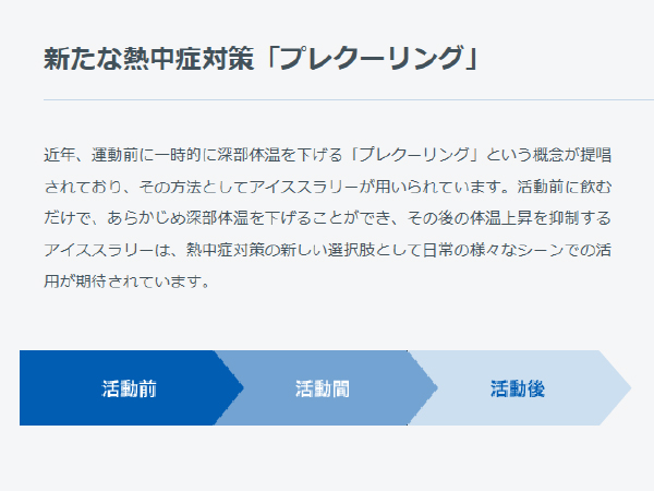 身体の内側を冷やす仕組み